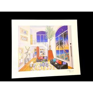 Fanch Francios Ledan Interior with Three Matisse Seriolithograph & COA Numbered